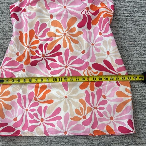 NWT Hutch Jones Halter Mini Dress |Anthropologie Power Flower Pink Large - Picture 9 of 14